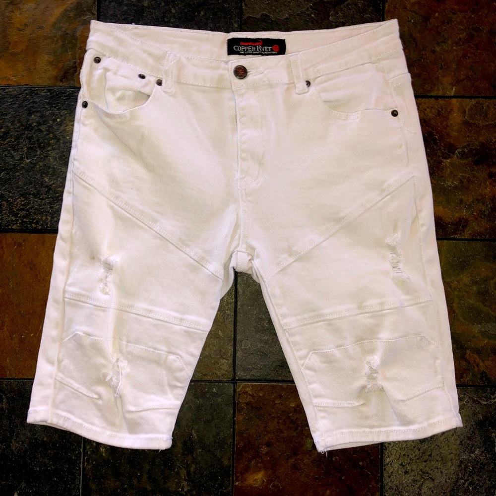 White Shorts Men 34